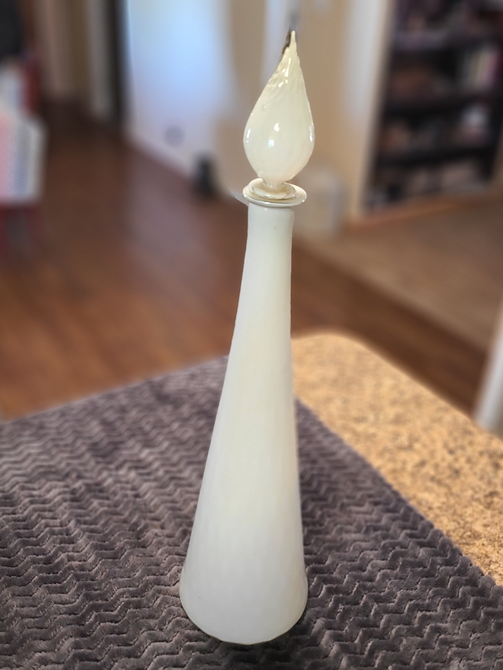 Vintage Empoli White Genie Bottle